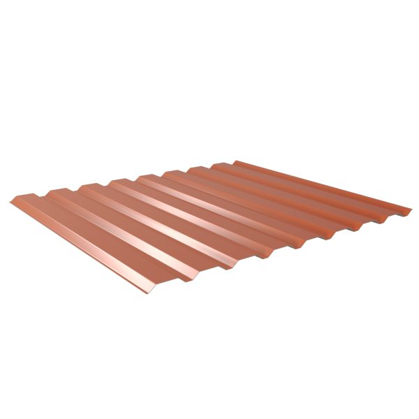 W-20/1100LA, RAL 8004-kupferbraun D=0,50 mm, 25µm Polyester/RSB