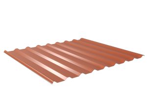 W-20/1100LR, RAL 8004-kupferbraun D=0,50 mm, 25µm Polyester/RSB