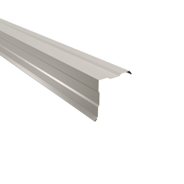 Ortgangwinkel, gesickt, 150x150 mm - 90° Stahl= 0,50 mm, 25µm Polyester/RSB