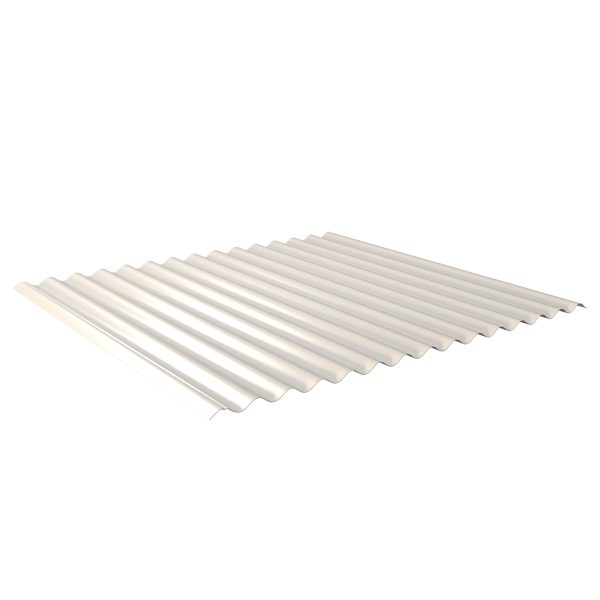 W-1/1064LK, RAL 9010-reinweiß Profil 76/18-Sinus, D=0,50 mm, 25µm Polyester/RSB