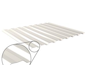 W-20/1100LAZ, RAL 9010-reinweiß D=0,50 mm, 25µm Polyester/RSB