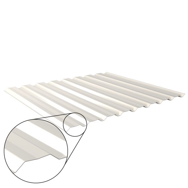 W-20/1100LAZ, RAL 9010-reinweiß D=0,50 mm, 25µm Polyester/RSB