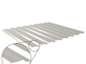 W-20/1100LAZ, RAL 9002-grauweiß D=0,50 mm, 25µm Polyester/RSB