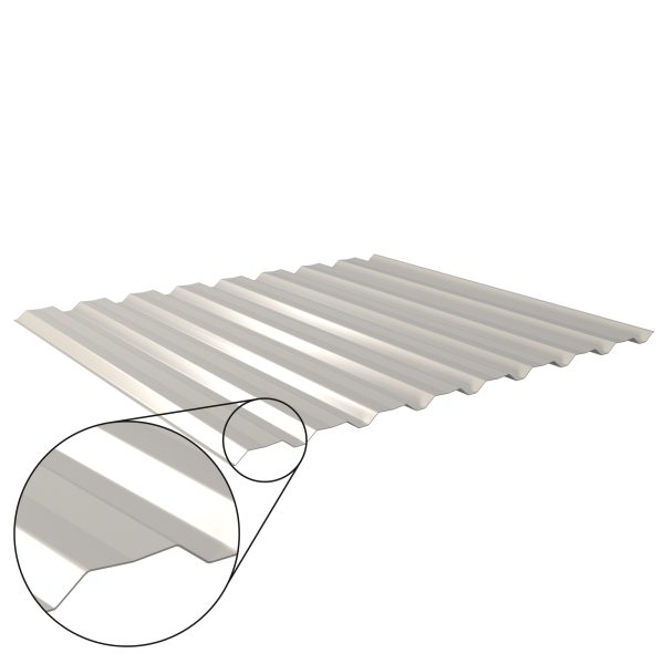 W-20/1100LAZ, RAL 9002-grauweiß D=0,50 mm, 25µm Polyester/RSB