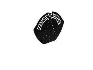 Firstendscheibe für Typ 2, gelocht Stahl= 0,50 mm, 25µm Polyester/RSB