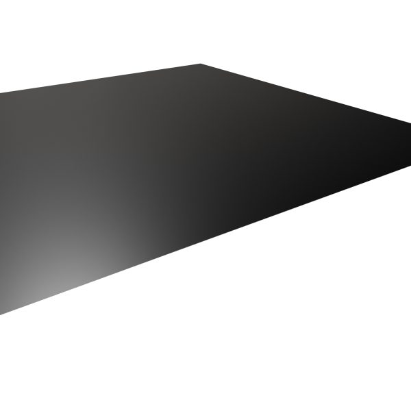 Flachbleche, RAL 9005-tiefschwarz D=0,50 mm, 25µm Polyester/RSB