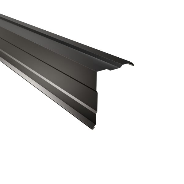 Ortgangwinkel, gesickt, 210x160 mm - 90° Stahl= 0,50 mm, 25µm Polyester/RSB