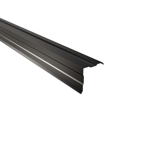 Ortgangwinkel, gesickt, 115x115x2000 mm Stahl= 0,50 mm, 25µm Polyester/RSB