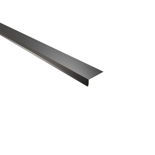 Traufenblech, 30x80 mm - 100° Stahl= 0,50 mm, 25µm Polyester/RSB