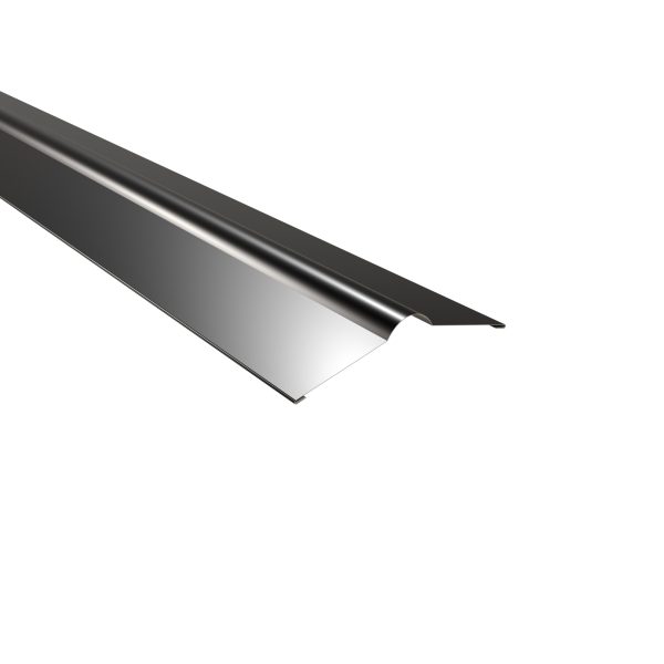 Firstbleche, flach, 140x140 mm 25µm Polyester, RAL 9005-tiefschwarz