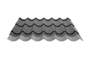 Typ 2/1060, RAL 9005-tiefschwarz D=0,50 mm, 25µm Polyester/RSB