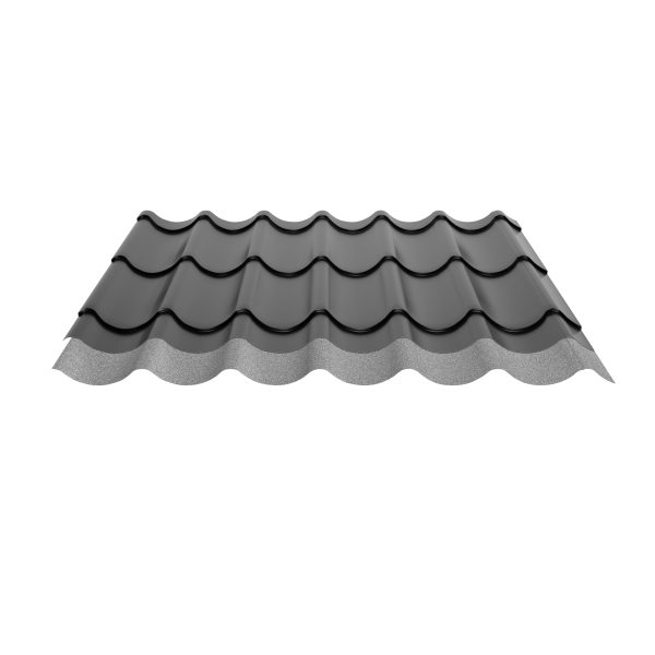 Typ 2/1060, RAL 9005-tiefschwarz D=0,50 mm, 25µm Polyester/RSB