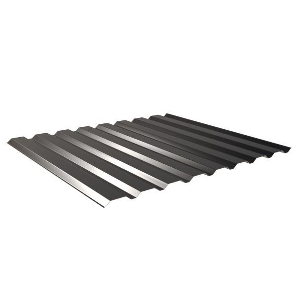 W-20/1100LA, RAL 9005-tiefschwarz D=0,50 mm, 25µm Polyester/RSB