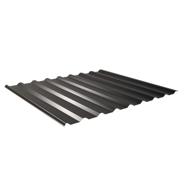 W-20/1100LR, RAL 9005-tiefschwarz D=0,50 mm, 25µm Polyester/RSB