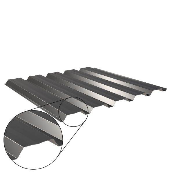 W-35/1035LAZ, RAL 9005-tiefschwarz D=0,50 mm, 25µm Polyester/RSB