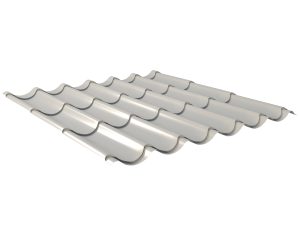 Typ 2/1060LK, RAL 9006-weißaluminium D=0,50 mm, 25µm Polyester/RSB