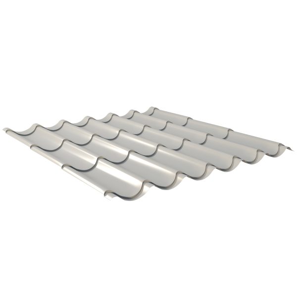 Typ 2/1060, RAL 9006-weißaluminium D=0,50 mm, 25µm Polyester/RSB