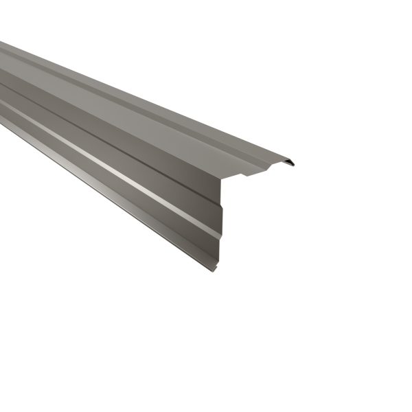 Ortgangwinkel, gesickt, 150x150 mm - 90° Stahl= 0,50 mm, 25µm Polyester/RSB