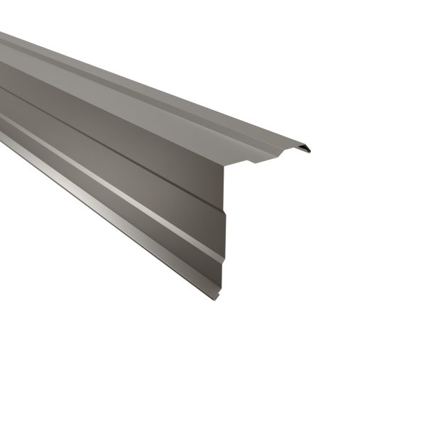 Ortgangwinkel, gesickt, 210x160 mm - 90° Stahl= 0,50 mm, 25µm Polyester/RSB