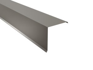 Ortgangwinkel, gesickt, 115 x115 mm 25µm Polyester, RAL 9007-graualuminium
