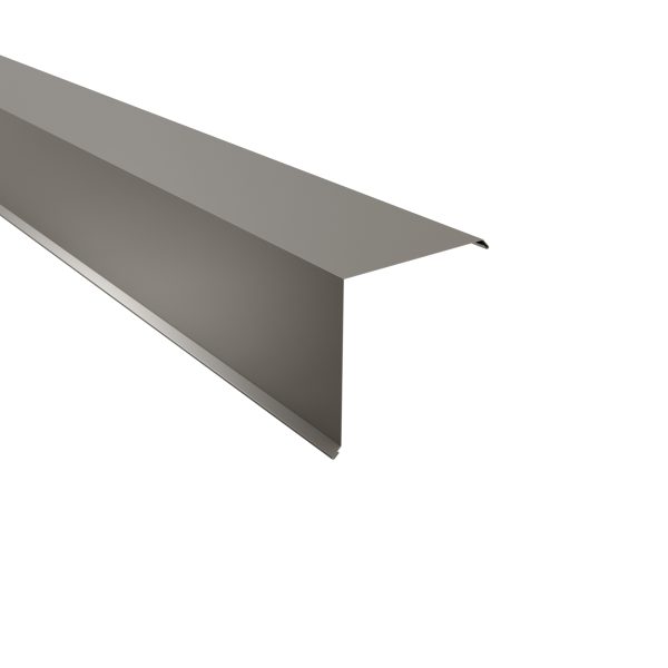 Ortgangwinkel, gesickt, 115 x115 mm 25µm Polyester, RAL 9007-graualuminium