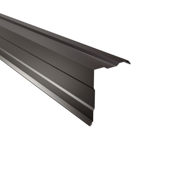 Ortgangwinkel, gesickt, 210x160 mm - 90° Stahl= 0,63 mm, 25µm Polyester/RSB
