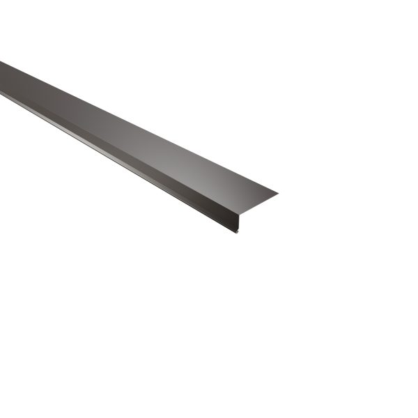 Traufenblech, 30x80 mm - 100° Stahl= 0,63 mm, 25µm Polyester/RSB