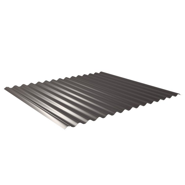 W-1/1064LK, RAL 8017-schokoladenbraun Profil 76/18-Sinus, D=0,63 mm, 25µm Polyester/RSL