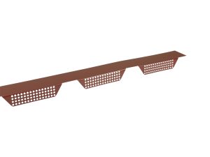 Zahnleisten Typ W-35 groß, ungelocht Stahl= 0,75 mm, 25µm Polyester/RSB
