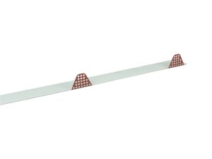 Zahnleisten Typ W-45 klein, gelocht Stahl= 0,75 mm, 25µm Polyester/RSB