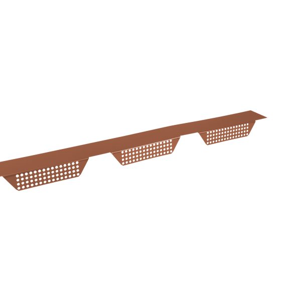 Zahnleisten Typ W-35 groß, gelocht Stahl= 0,75 mm, 25µm Polyester/RSB