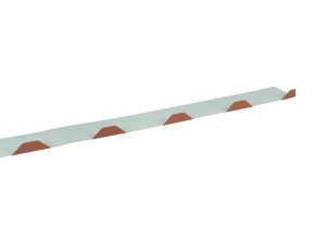 Zahnleisten Typ W-20 klein, ungelocht Stahl= 0,75 mm, 25µm Polyester/RSB