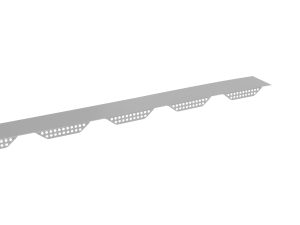 Zahnleisten Typ W-20 groß, gelocht Stahl= 0,75 mm, 25µm Polyester/RSB
