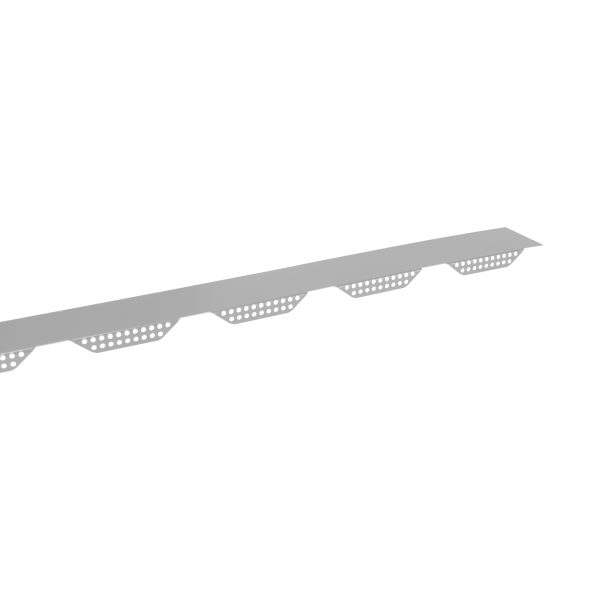 Zahnleisten Typ W-20 groß, gelocht Stahl= 0,75 mm, 25µm Polyester/RSB