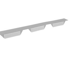 Zahnleisten Typ W-35 groß, gelocht Stahl= 0,75 mm, 25µm Polyester/RSB