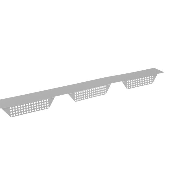 Zahnleisten Typ W-35 groß, gelocht Stahl= 0,75 mm, 25µm Polyester/RSB