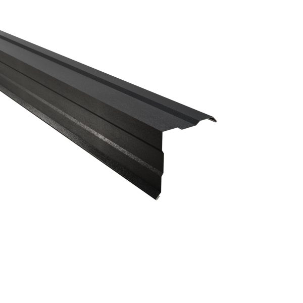 Ortgangwinkel, gesickt, 150x150 mm - 90° Stahl= 0,50 mm, 35µm Mattpolyester/RSB