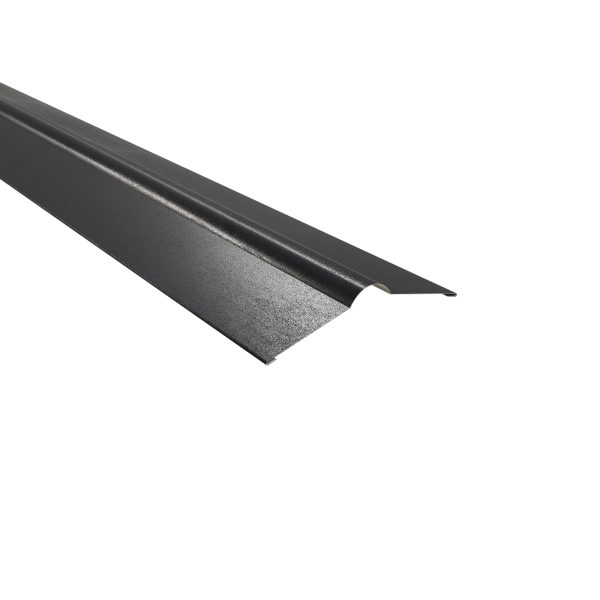 Firstbleche, flach, 140x140x2000 mm 35µm Mattpolyester, Farbe 23-dunkelgrau