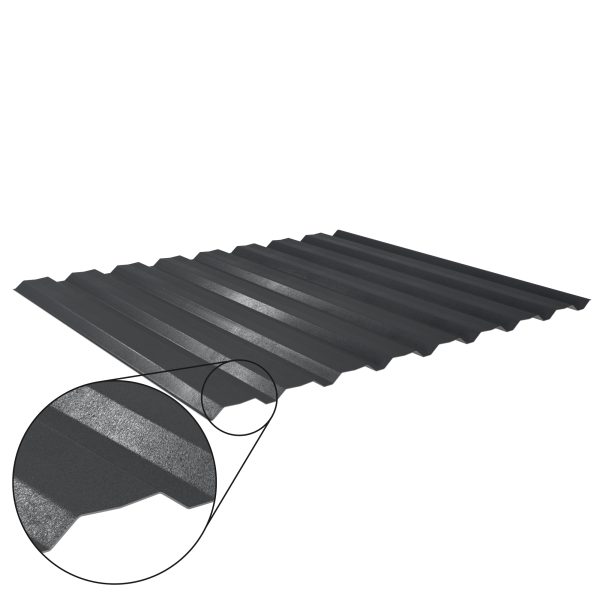 W-20/1100LA, Farbe 23-dunkelgrau D=0,50 mm, 35µm Mattpolyester/RSB