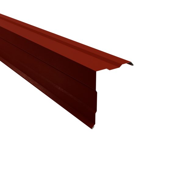 Ortgangwinkel, gesickt, 210x160 mm - 90° Stahl= 0,50 mm, 35µm Mattpolyester/RSB