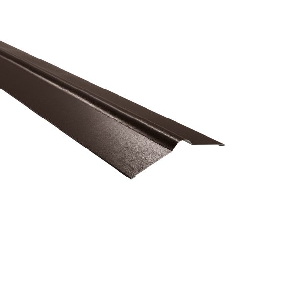 Firstbleche, flach, 140x140 mm 35µm Mattpolyester, Farbe 32-dunkelbraun