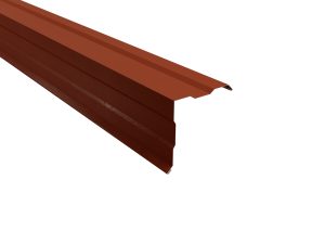 Ortgangwinkel, gesickt, 150x150 mm - 90° Stahl= 0,50 mm, 35µm Mattpolyester/RSB
