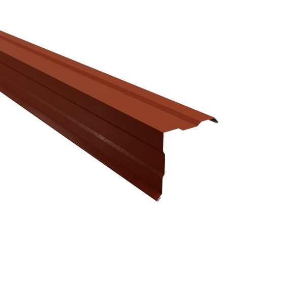 Ortgangwinkel, gesickt, 150x150 mm - 90° Stahl= 0,50 mm, 35µm Mattpolyester/RSB