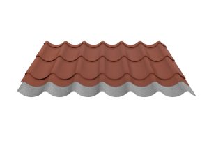 Typ 2/1060LK, Farbe 75-Ziegelrot D=0,50 mm, 35µm Mattpolyester/RSB