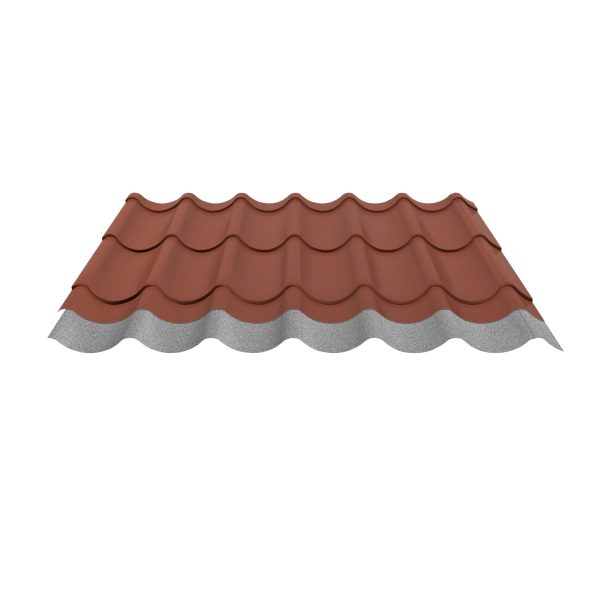 Typ 2/1060LK, Farbe 75-Ziegelrot D=0,50 mm, 35µm Mattpolyester/RSB