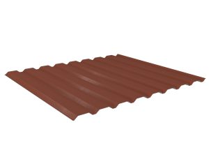 W-20/1100LA, Farbe 75-ziegelrot D=0,50 mm, 35µm Mattpolyester/RSB
