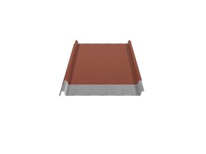 W-33/500LRK, Farbe 75-ziegelrot D=0,50 mm, 35µm Mattpolyester/RSB