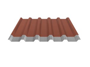 W-35/1035LK, Farbe 75-ziegelrot D=0,50 mm, 35µm Mattpolyester/RSB