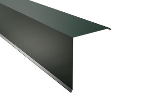 Ortgangwinkel, gesickt, 115x115x2000 mm 60µm Puramid, RAL 6005-moosgrün