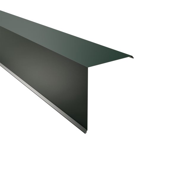 Ortgangwinkel, gesickt, 115x115x2000 mm 60µm Puramid, RAL 6005-moosgrün